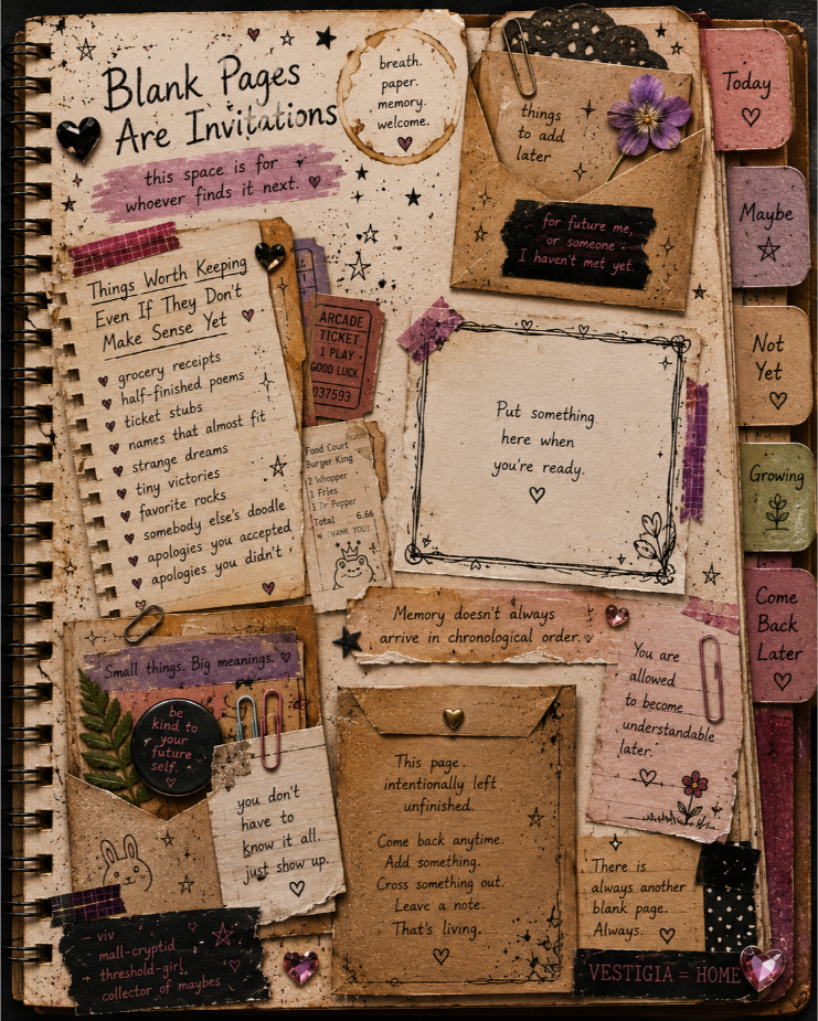We left you a blank page, if you want.