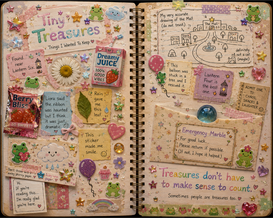 Bubbles's scrapbook page