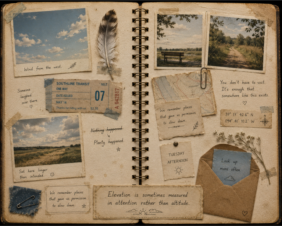 Caelum's scrapbook page