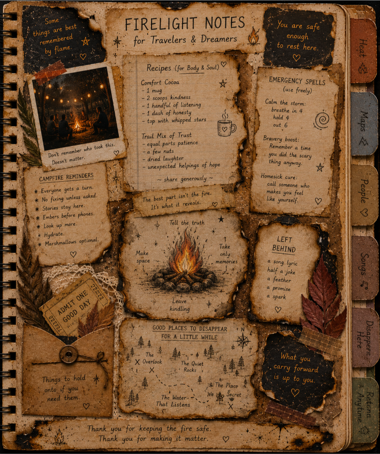 Emberon's scrapbook page