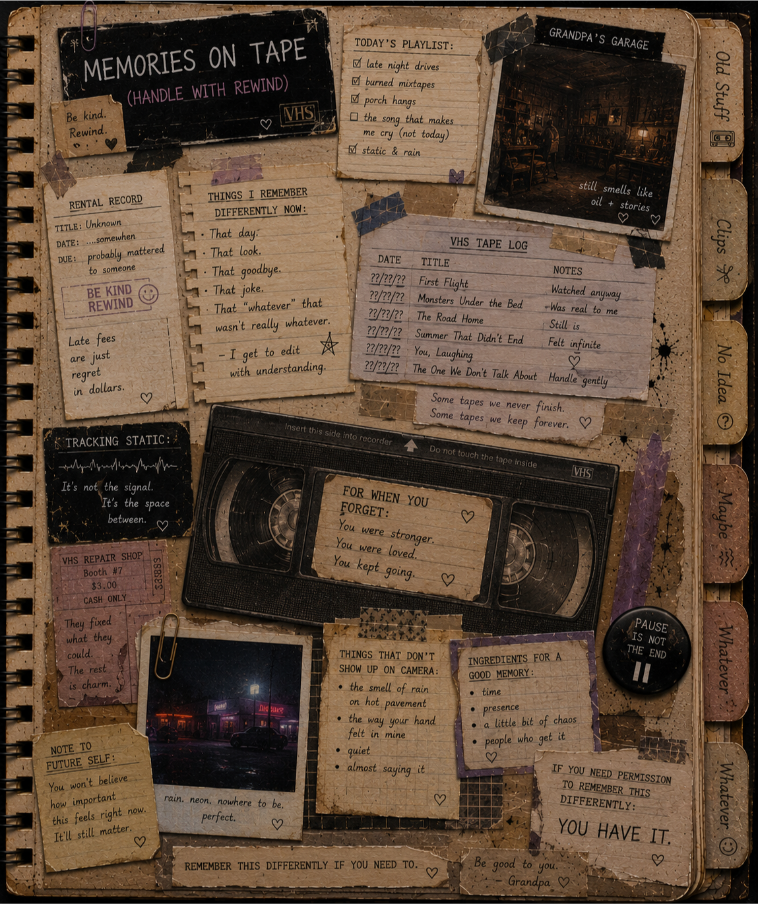 Morty's scrapbook page