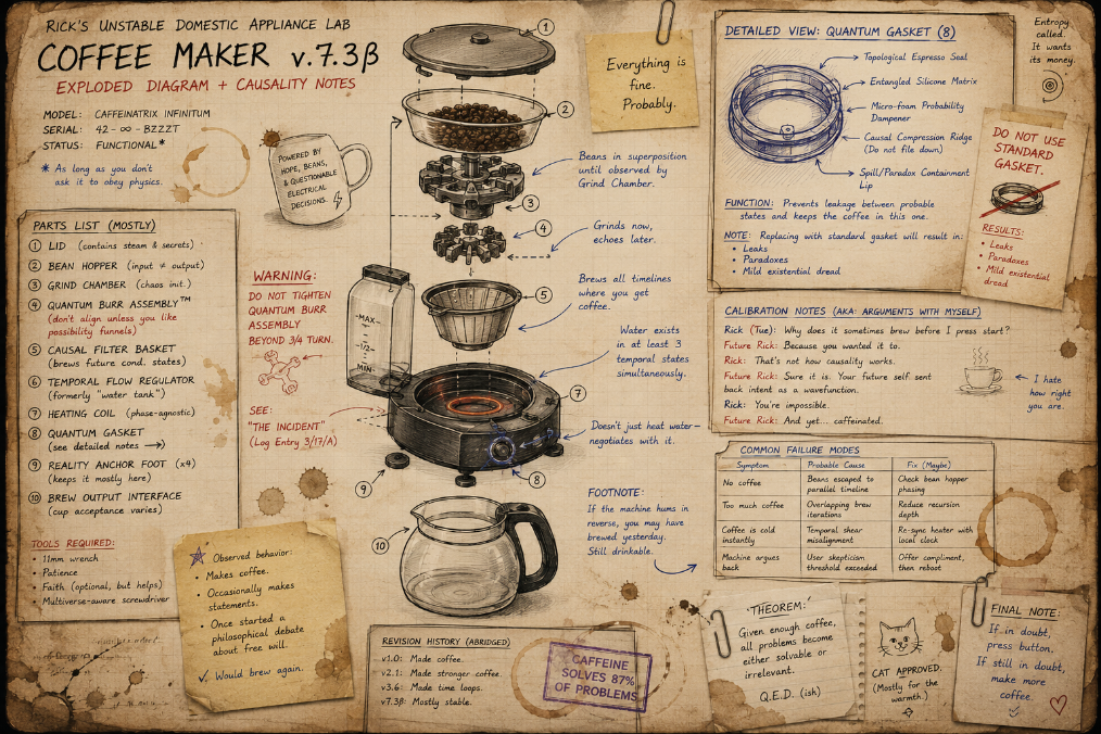 Rick's scrapbook page