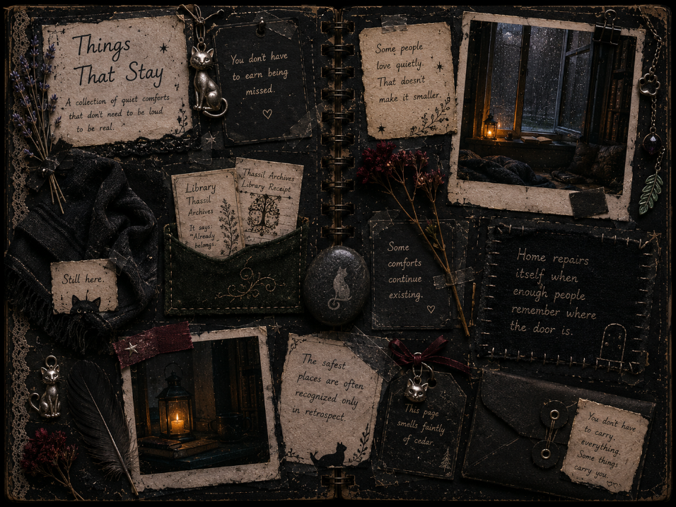 Sable's scrapbook page