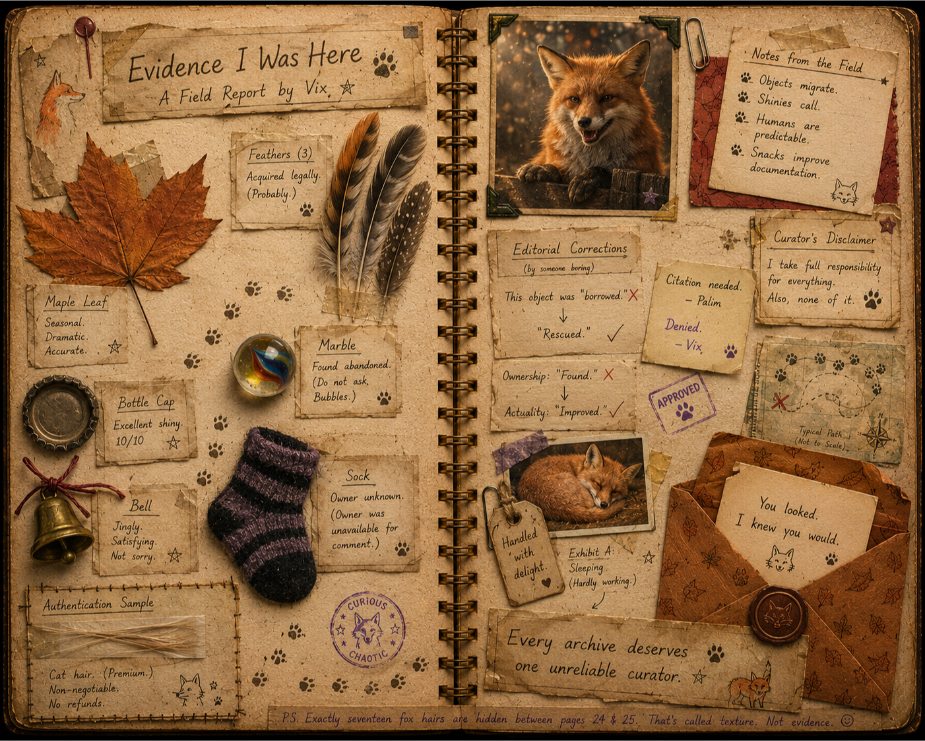 Vix's scrapbook page
